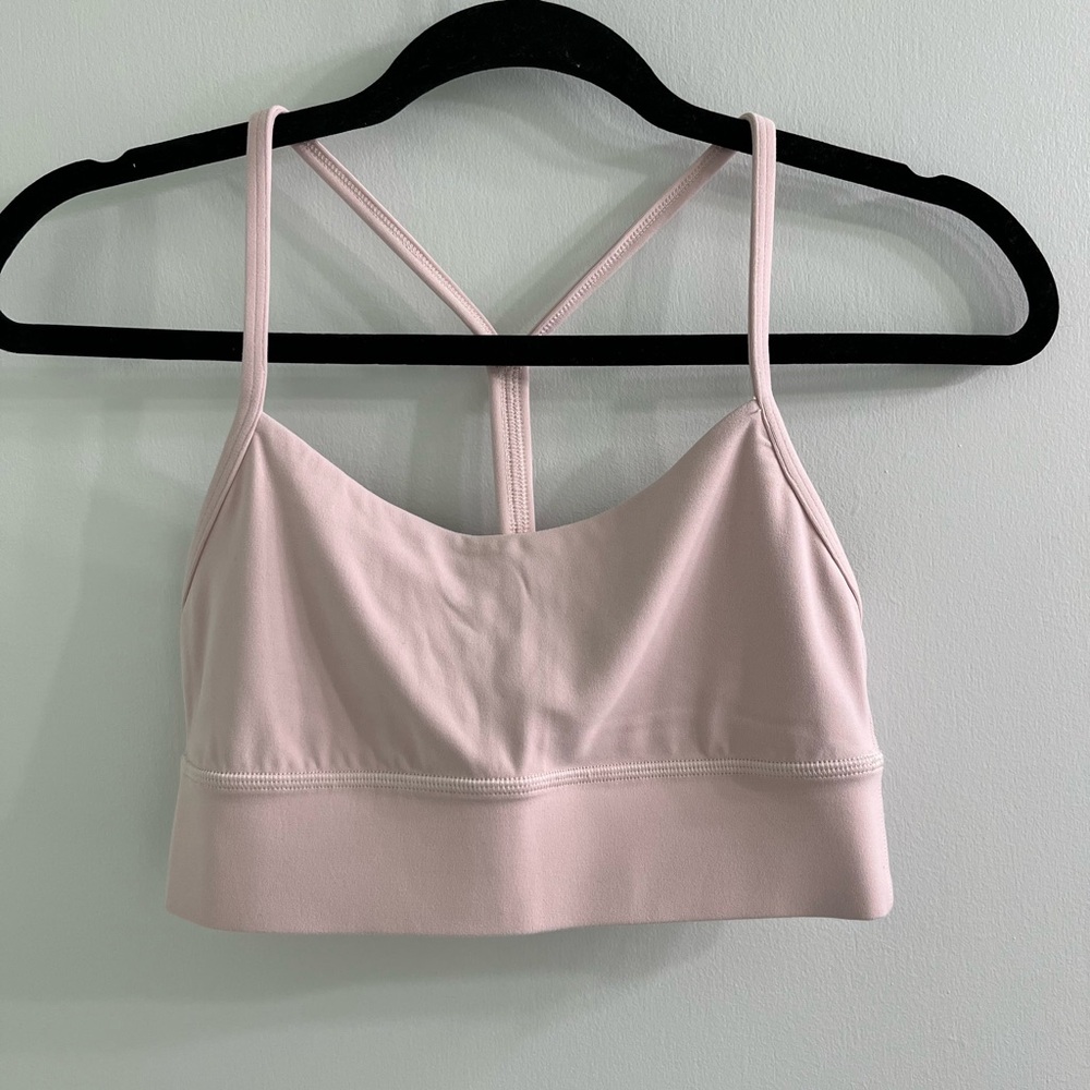 Lululemon Longline Flow-Y Sports Bra - Pink - Size 6